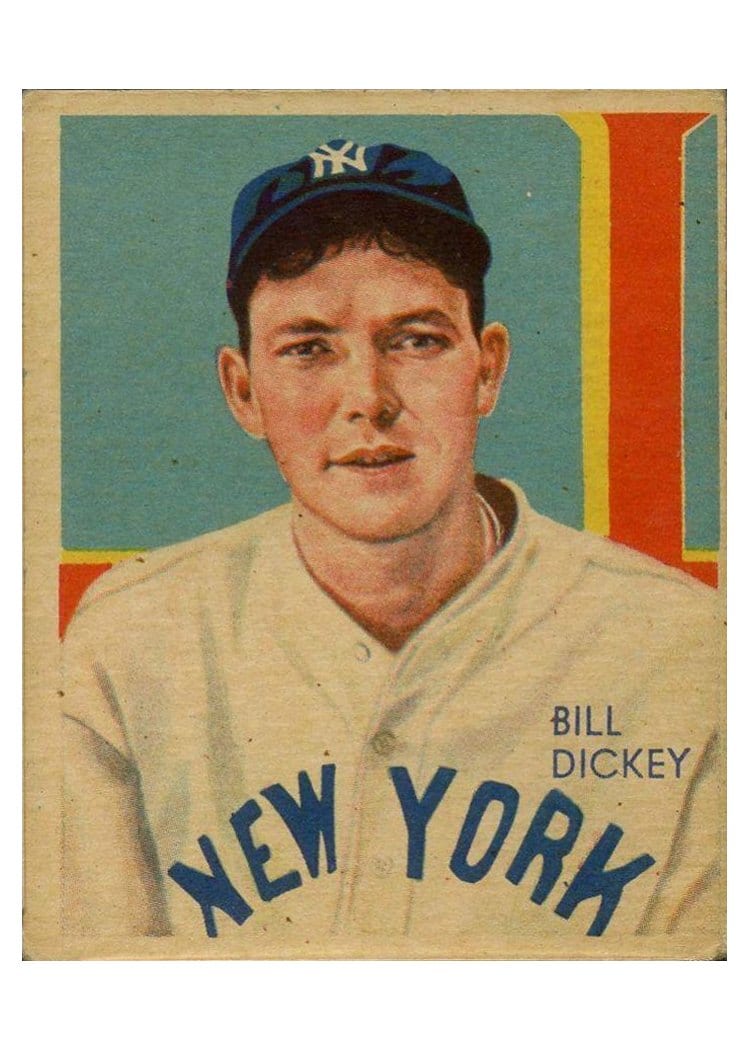 1936 Diamond Stars Bill Dickey #103 card