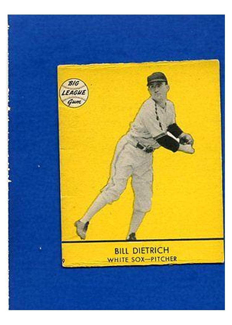1941 Goudey Bill Dietrich Yellow Background #9 card