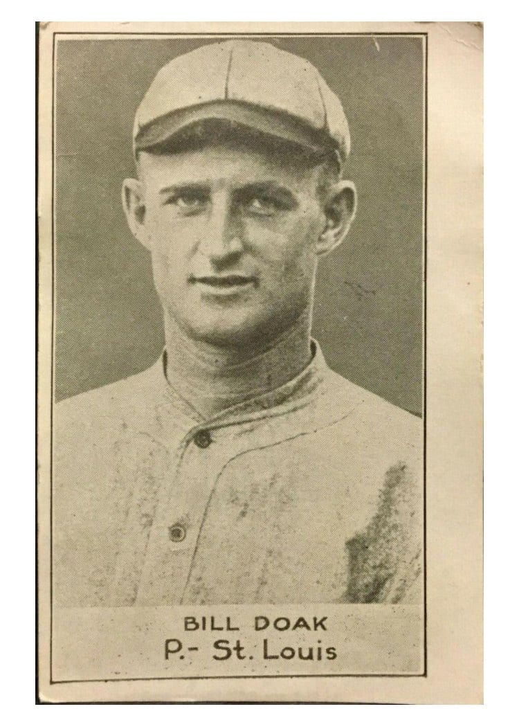 1921 E220 National Caramel Bill Doak card