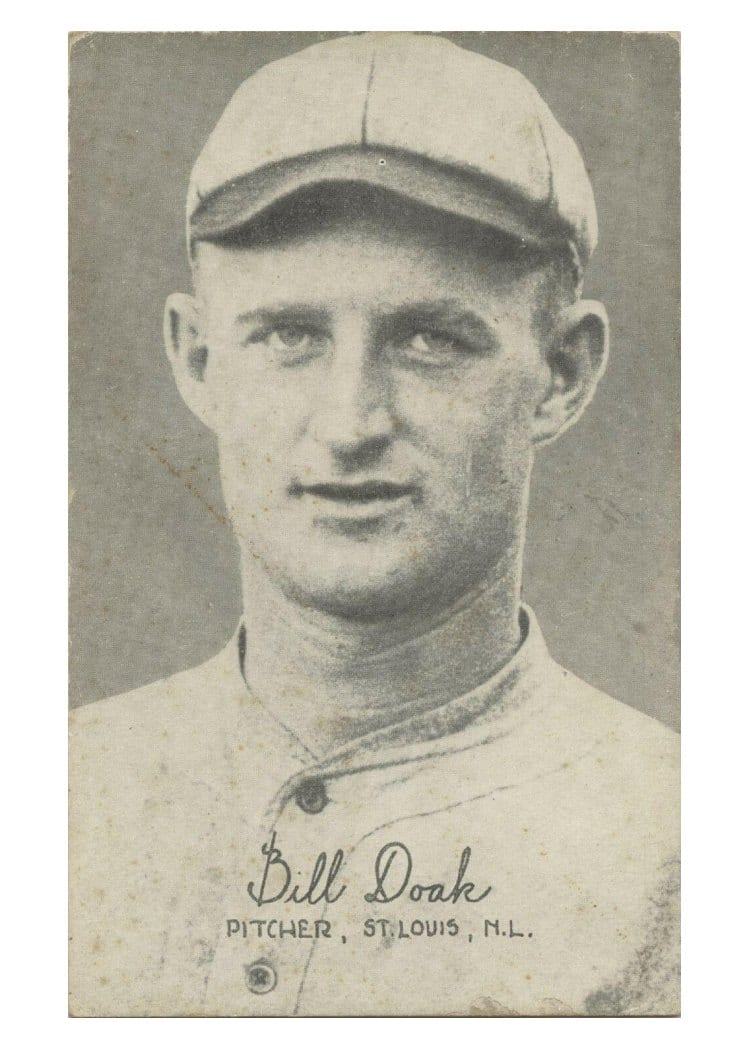 1922 Exhibits Bill Doak card