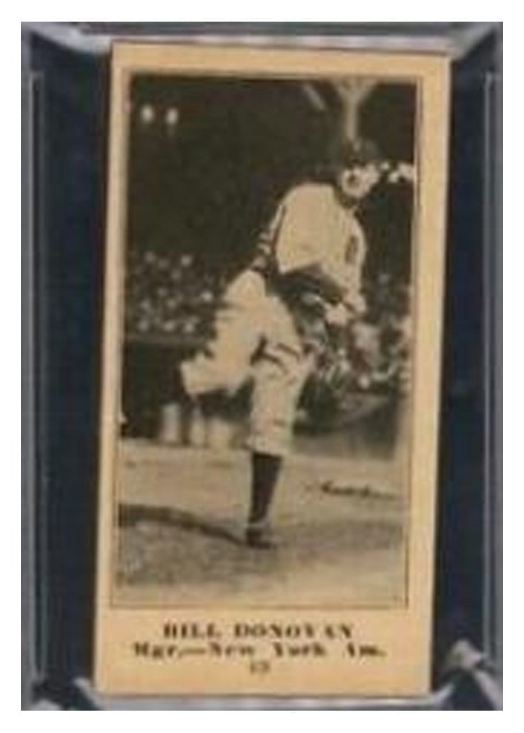 1916 Famous & Barr Co Bill Donovan #49 card