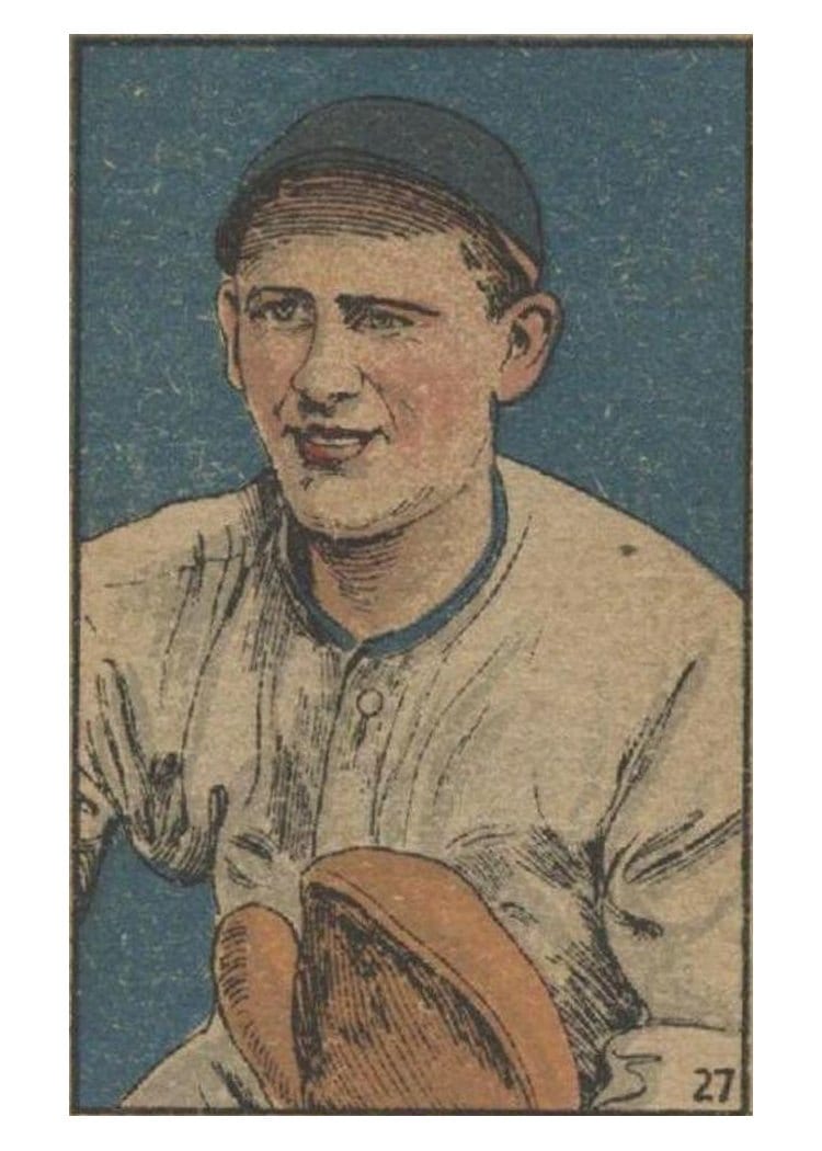 1919 W514 Bill Fisher #27 card