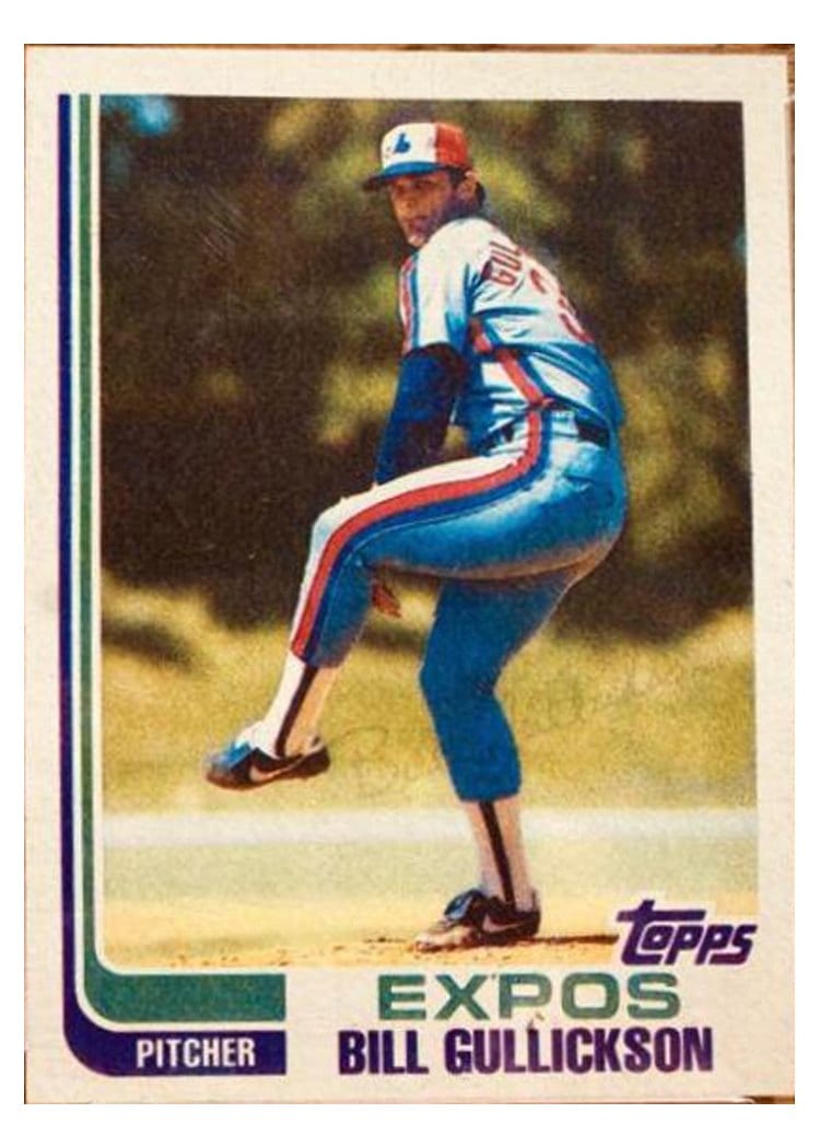 1982 Topps Bill Gullickson Blackless #172 card