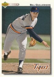 1992 Upper Deck Base Set Bill Gullickson #317 card