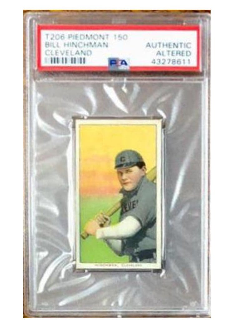 1909 T206 Piedmont 150 Bill Hinchman card
