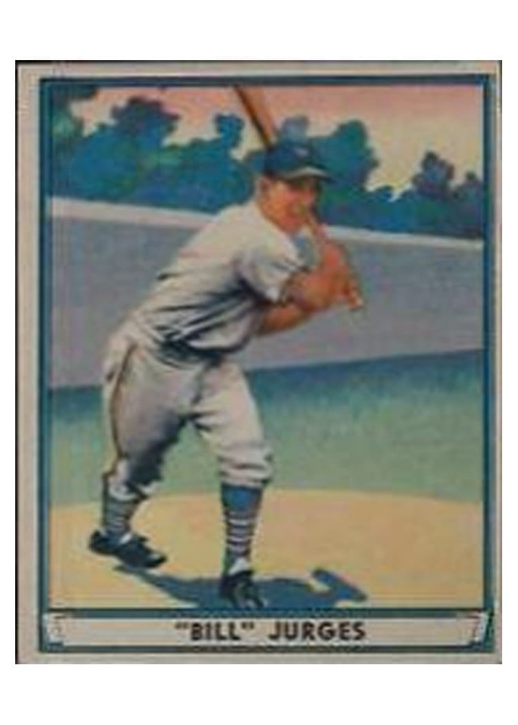 1941 Play Ball Bill Jurges #59 card