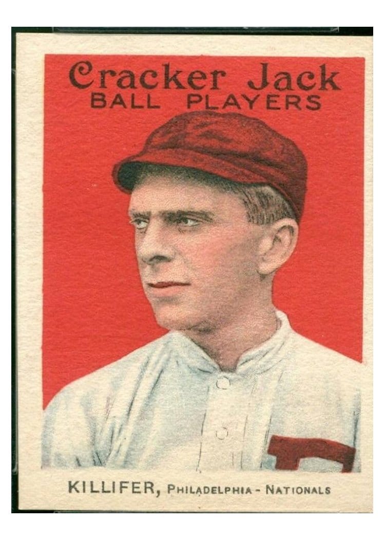 1915 Cracker Jack Bill Killifer #135 card
