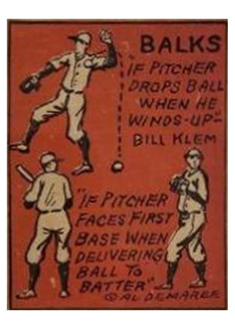 1935 Schutter Johnson Bill Klem Umpire #6 card