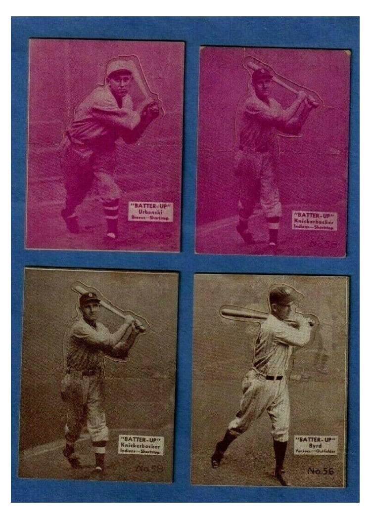 1934 Batter Up Bill Knickerbocker #58 card