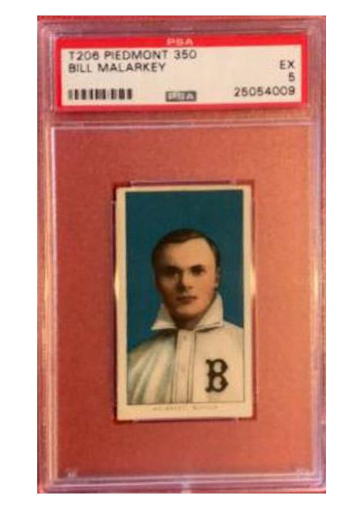 1909 T206 Piedmont 350 Bill Malarkey card