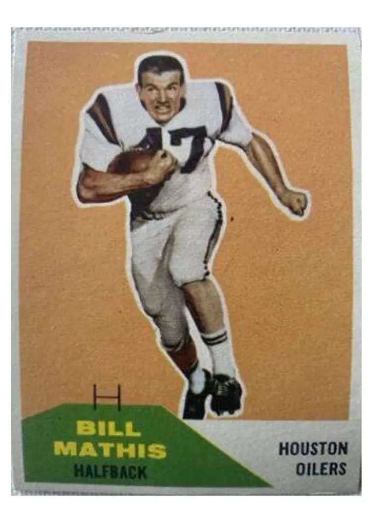 1960 Fleer Bill Mathis #99 card