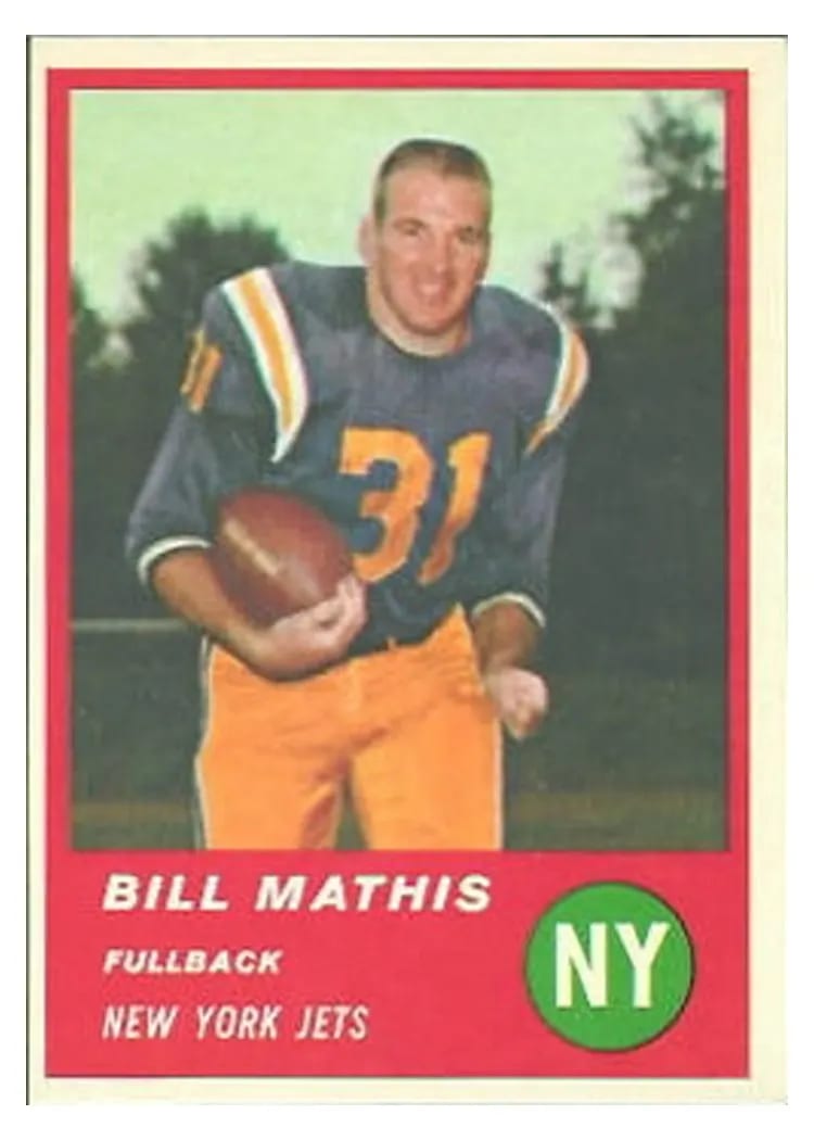 1963 Fleer Bill Mathis #12 card