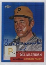 2022 Topps Chrome Platinum Anniversary Autographs Bill Mazeroski #CPA-BM card