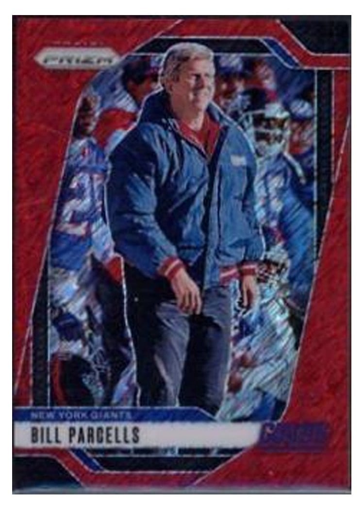2024 Panini Prizm Base Set Bill Parcells Red Shimmer #221 card