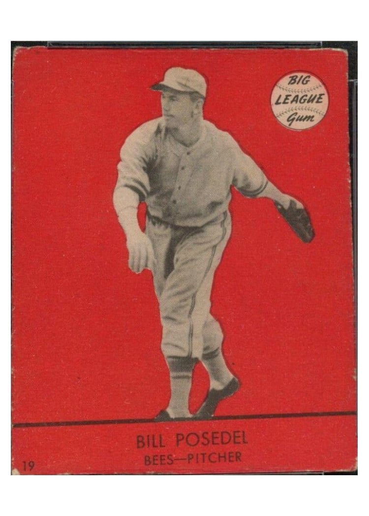 1941 Goudey Bill Posedel #19 card