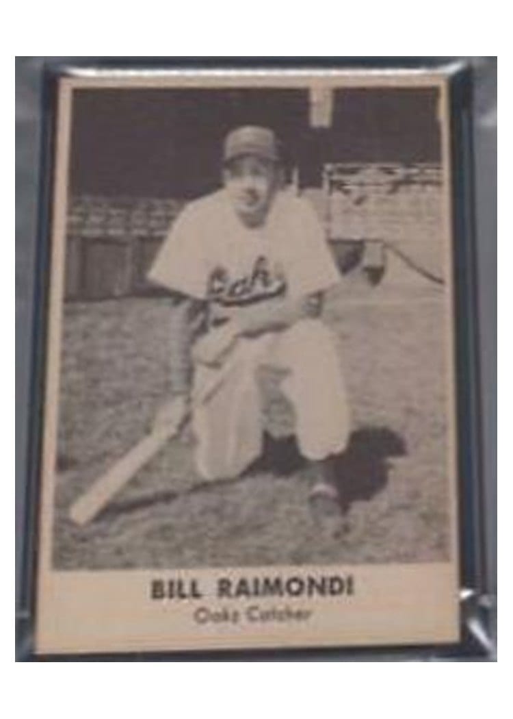 1949 Remar Bread Oakland Oaks Bill Raimondi card