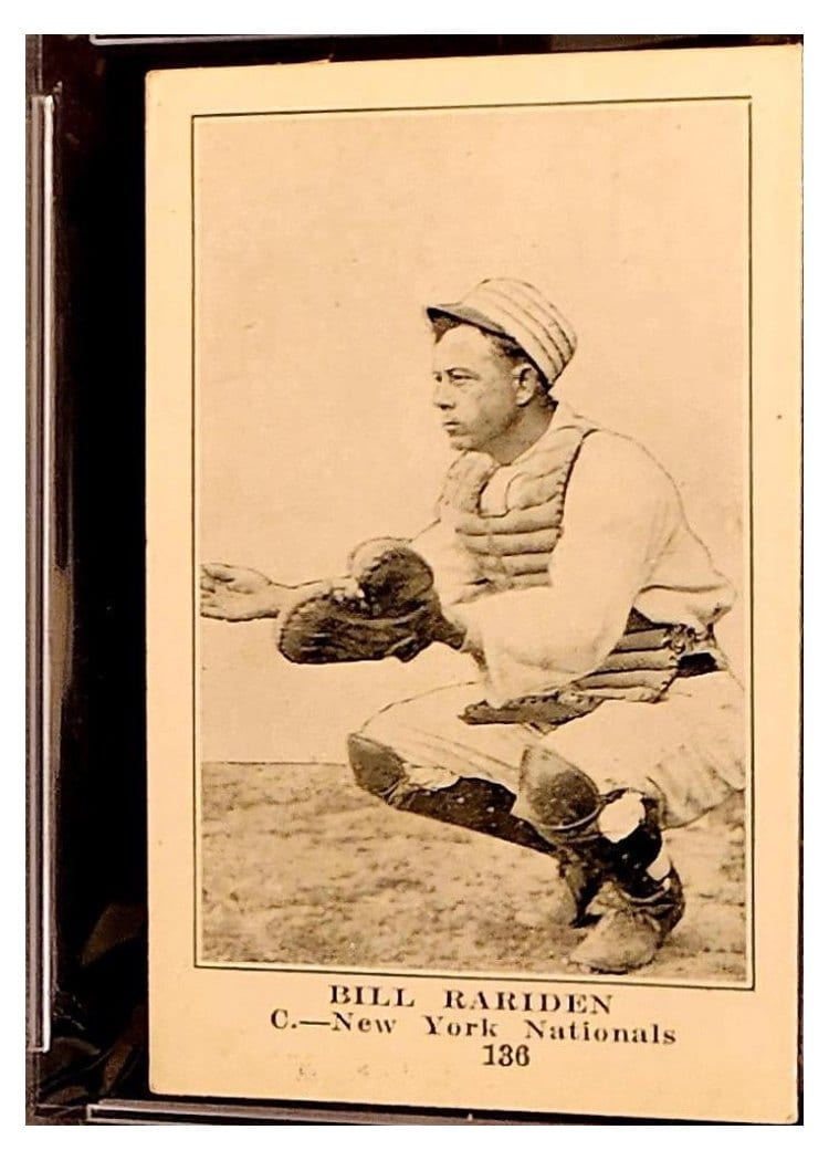 1917 Collins McCarthy Bill Rariden #136 card