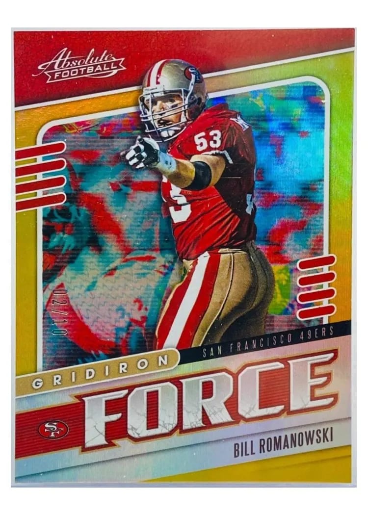 2019 Panini Absolute Gridiron Force Bill Romanowski #10 card