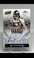 2022 Score Super Bowl Signatures Bill Romanowski #SBXXXIII-BR card