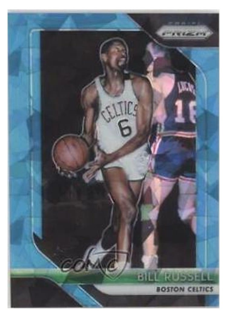 2018-19 Panini Prizm Base Set Bill Russell #25 card