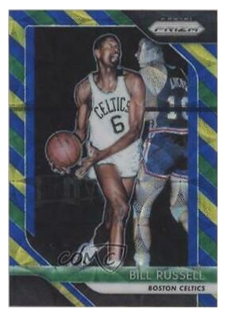 2018-19 Panini Prizm Base Set Bill Russell #25 card