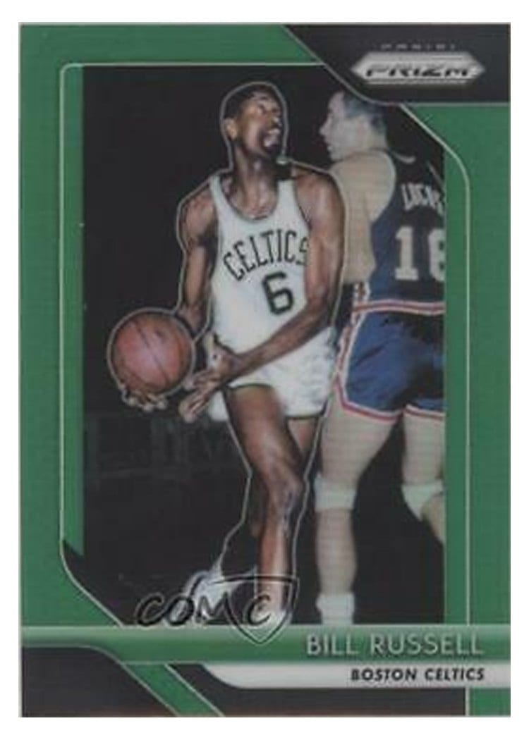2018-19 Panini Prizm Base Set Bill Russell #25 card