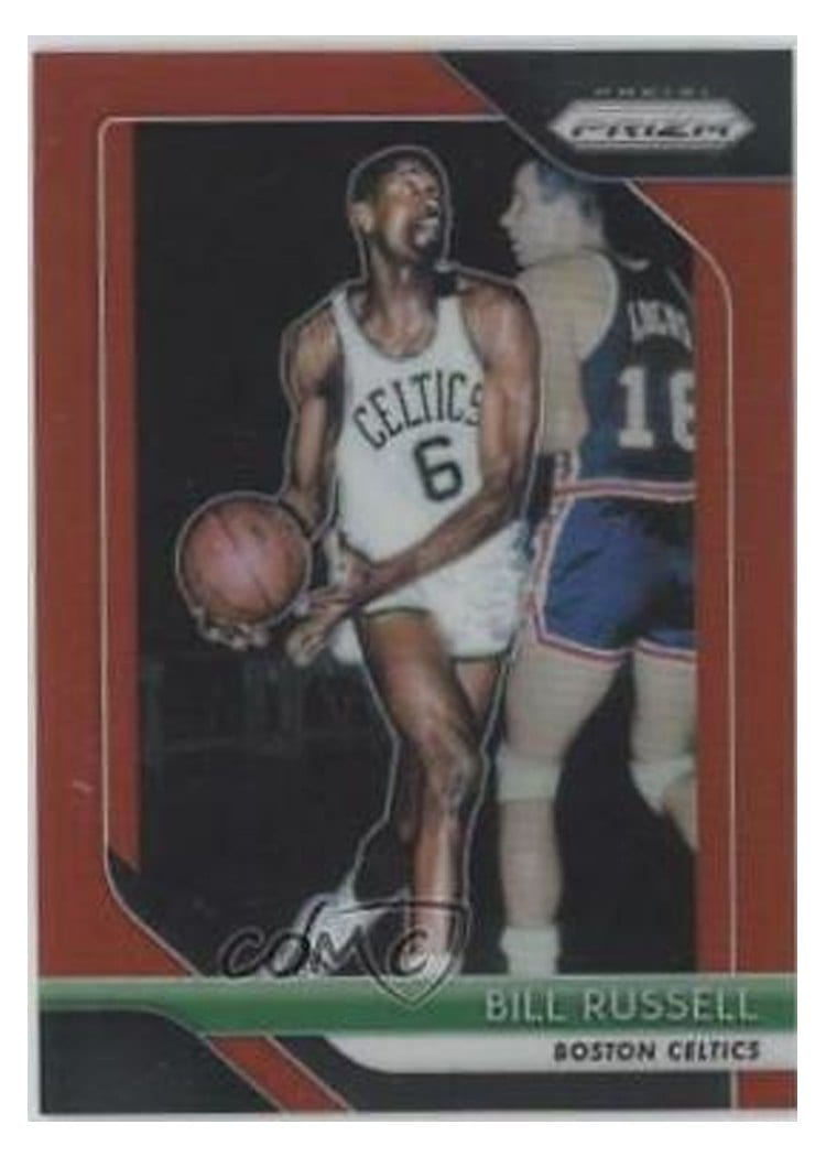 2018-19 Panini Prizm Base Set Bill Russell #25 card