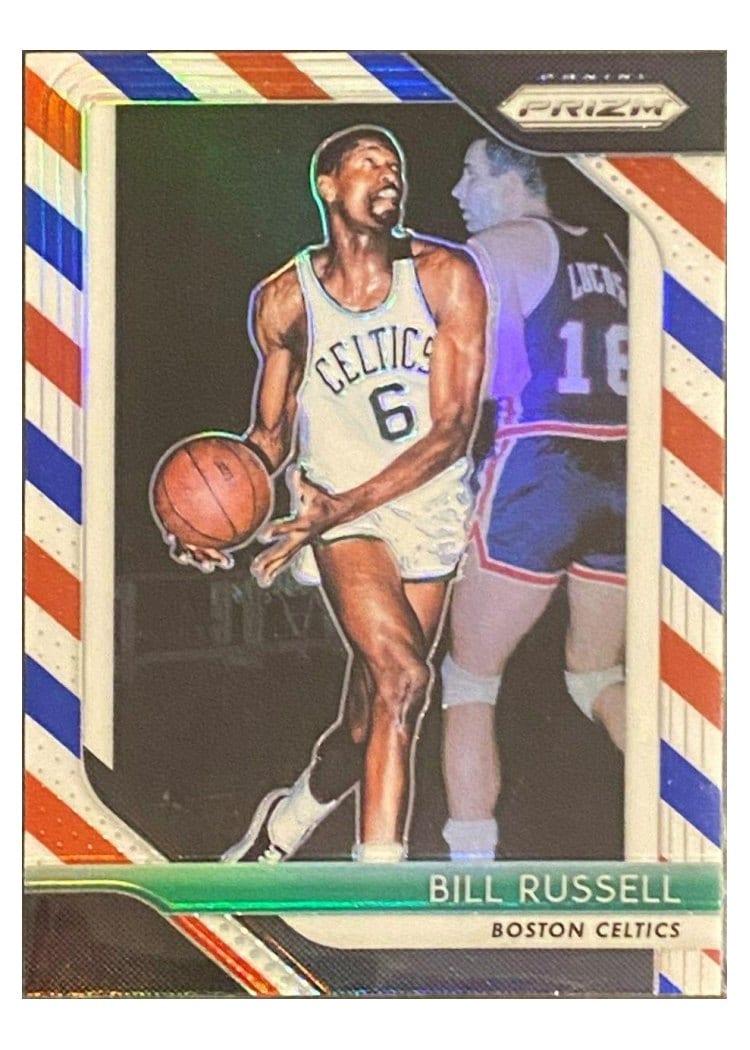 2018-19 Panini Prizm Base Set Bill Russell #25 card