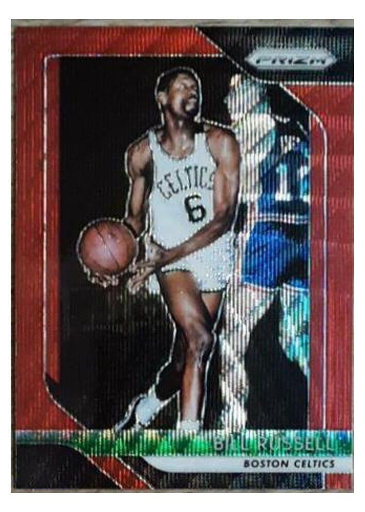 2018-19 Panini Prizm Base Set Bill Russell #25 card