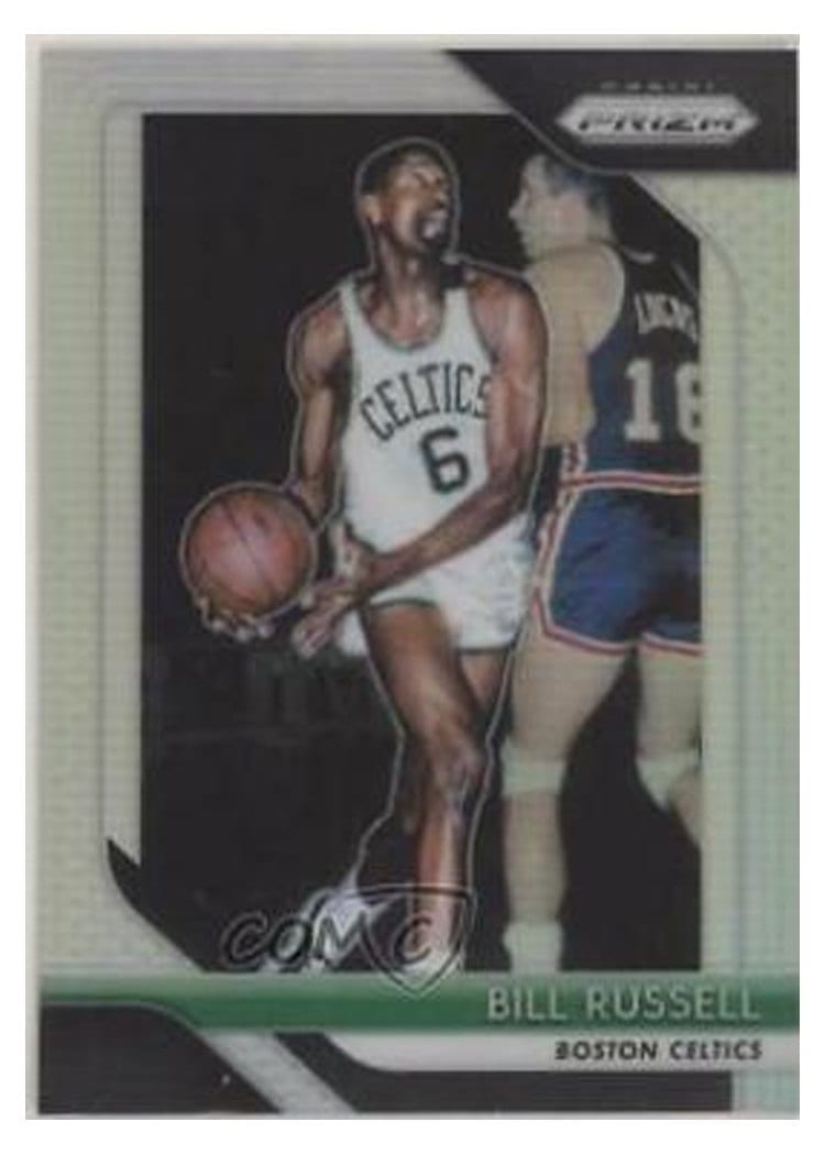 2018-19 Panini Prizm Base Set Bill Russell #25 card