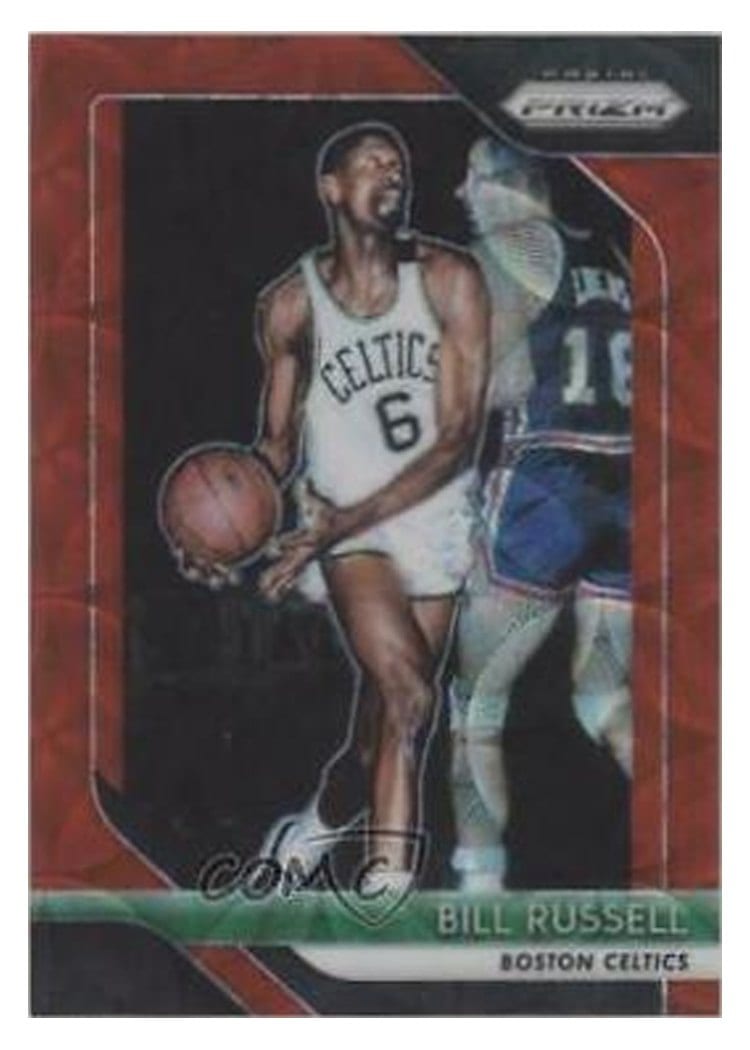 2018-19 Panini Prizm Base Set Bill Russell #25 card