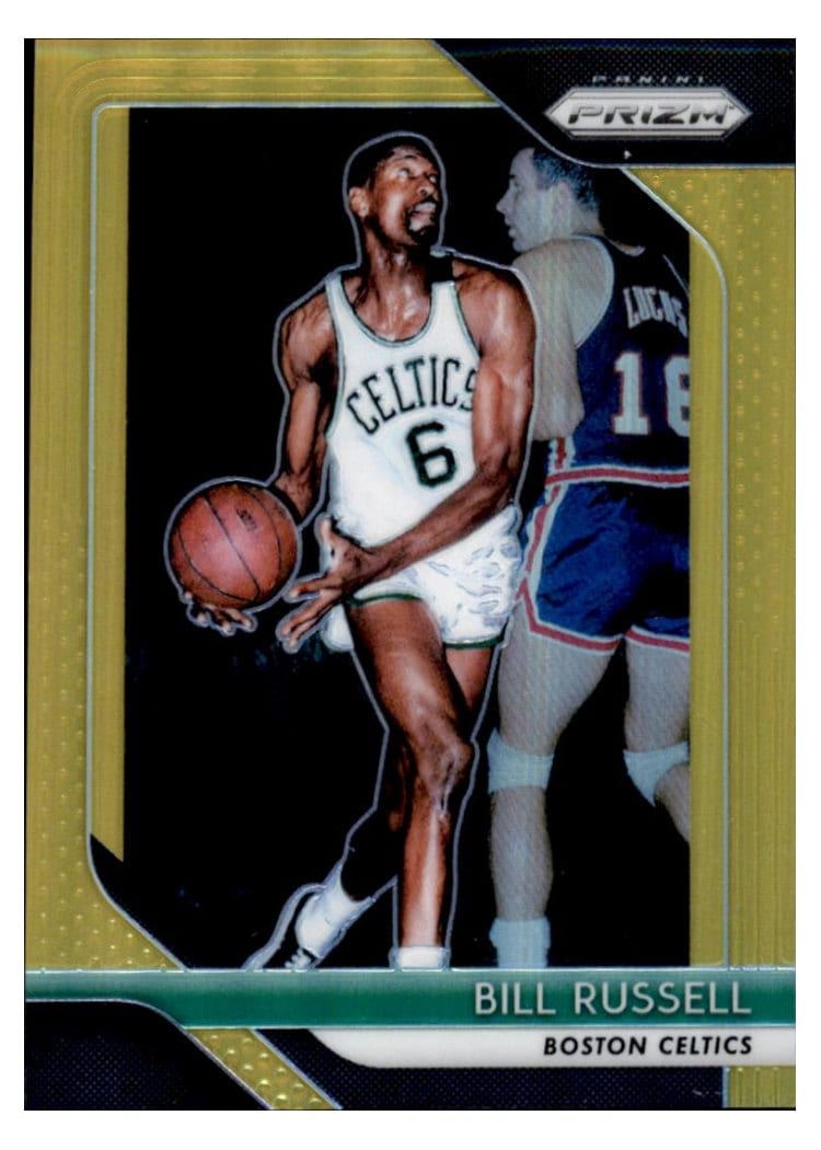 2018-19 Panini Prizm Base Set Bill Russell #25 card