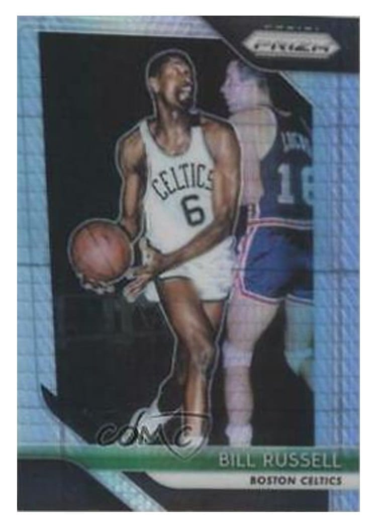 2018-19 Panini Prizm Base Set Bill Russell #25 card