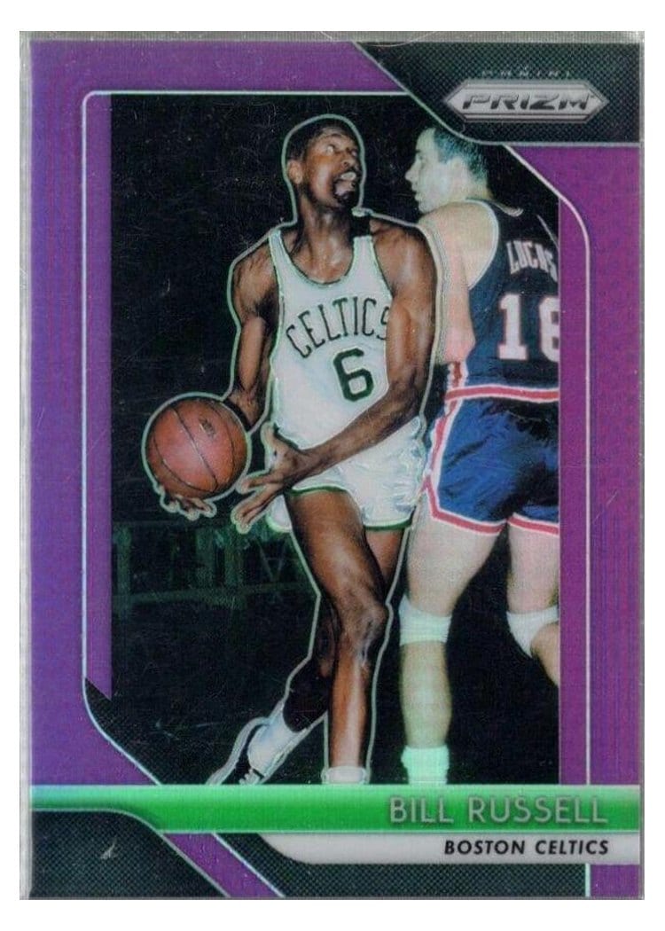 2018-19 Panini Prizm Base Set Bill Russell #25 card
