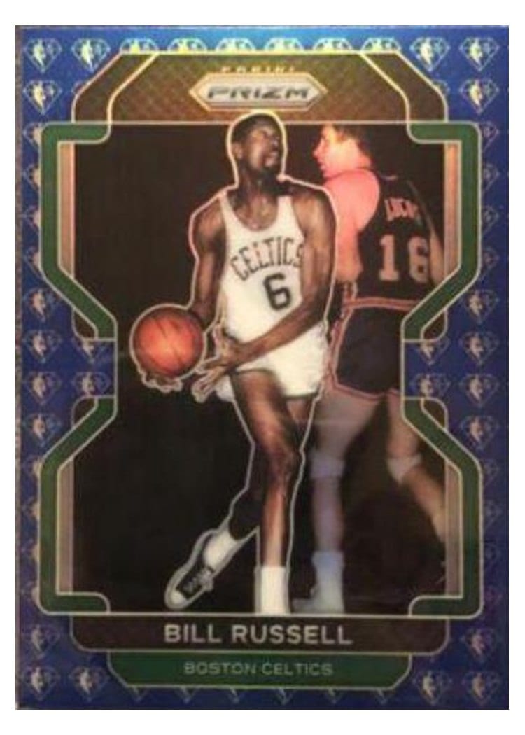 2021-22 Panini Prizm Base Set Bill Russell #254 card