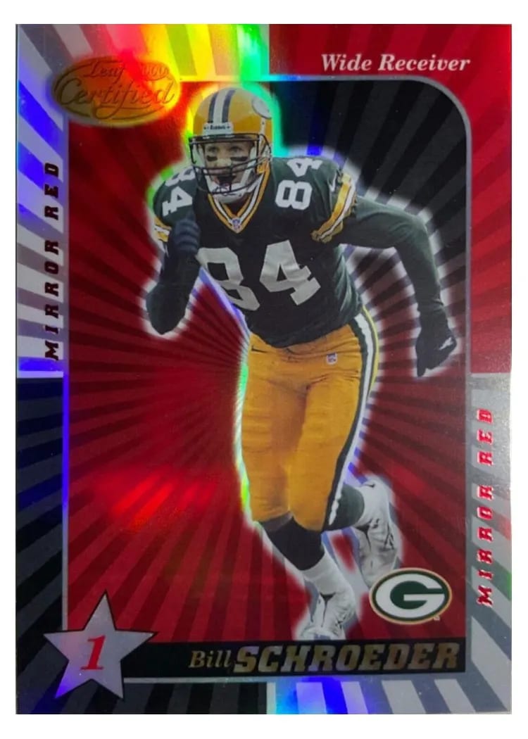 2000 Leaf Certified Bill Schroeder #43 card