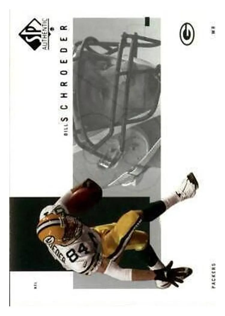 2001 SP Authentic Bill Schroeder #37 card