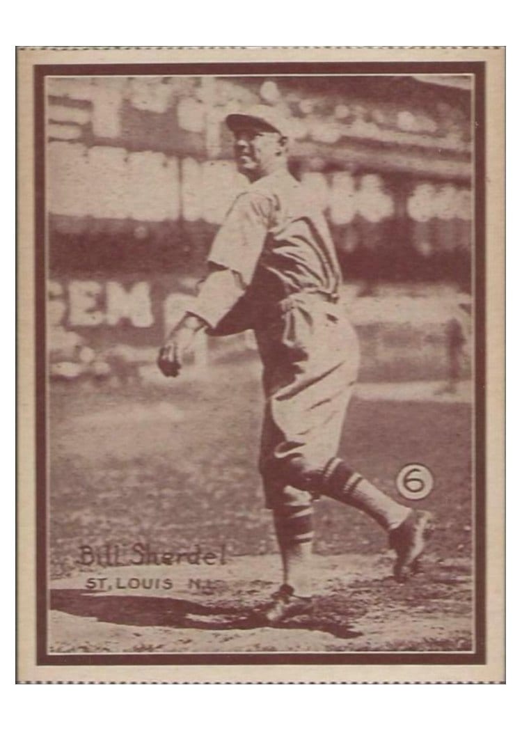1931 W517 Bill Sherdel Hand Cut #6 card