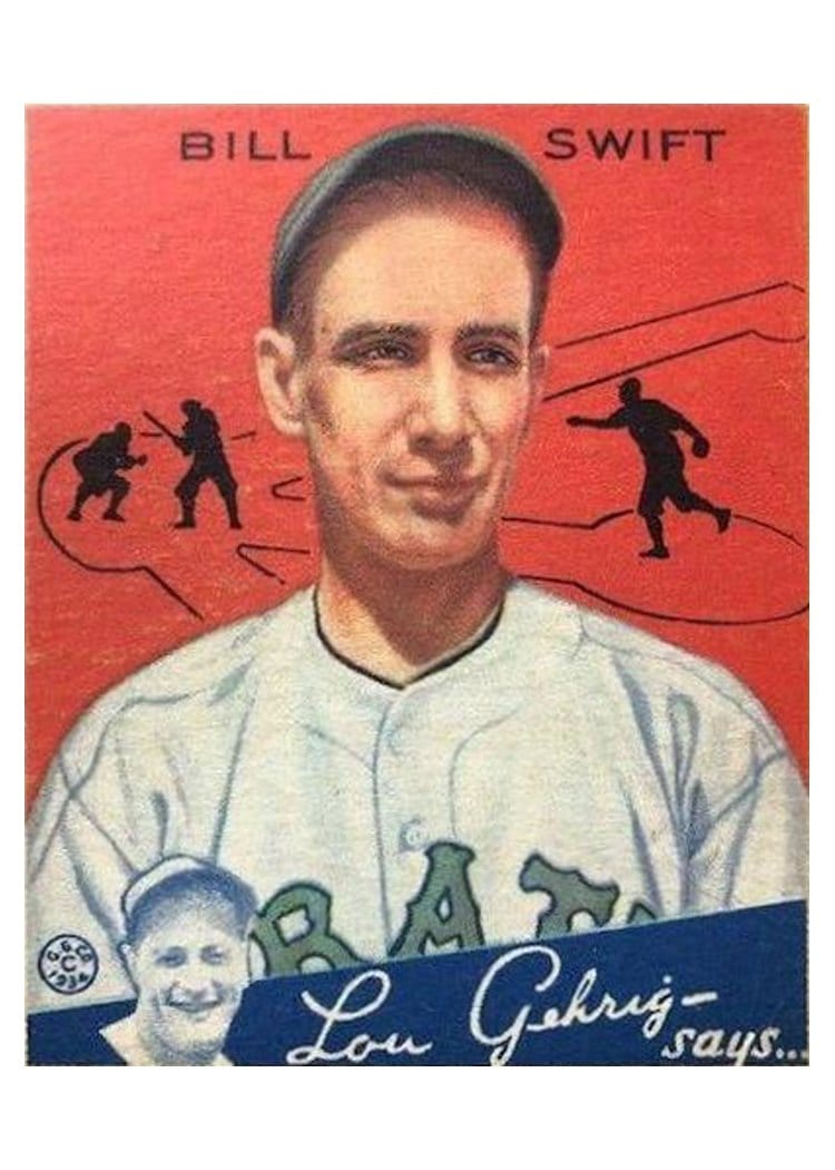 1934 Goudey Bill Swift #57 card