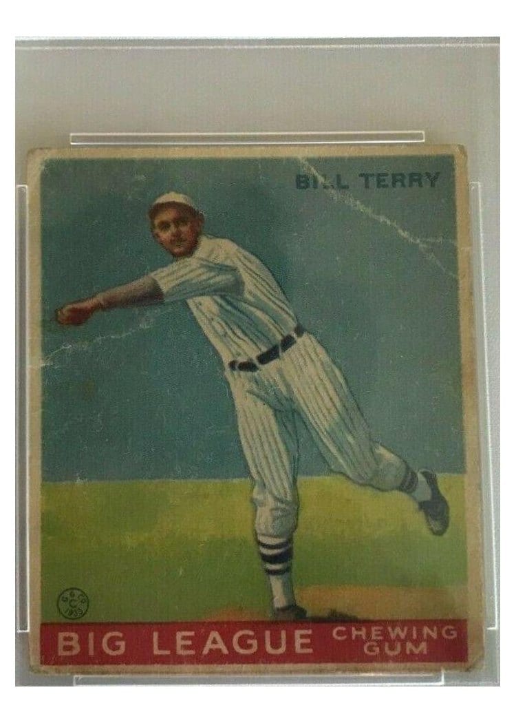 1933 Goudey Bill Terry #20 card