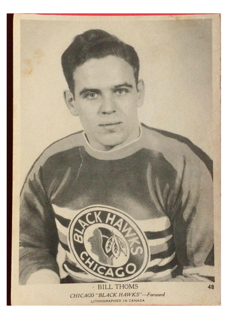 1939 O-Pee-Chee V301-1 Bill Thoms #48 card