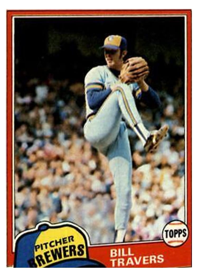 1981 Topps Bill Travers #704 card