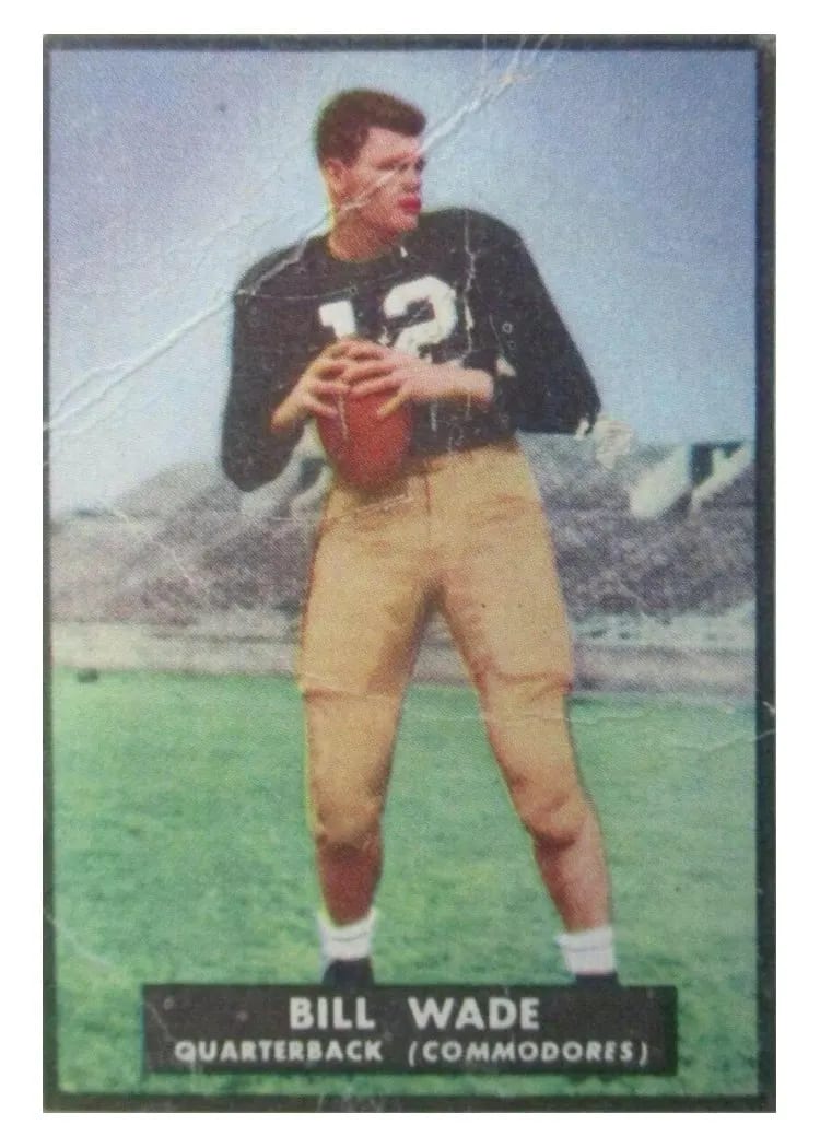 1951 Topps Magic Bill Wade #2 card