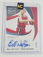 2020-21 Panini Immaculate Collection Past and Present Signatures Bill Walton #PPS-BWL card