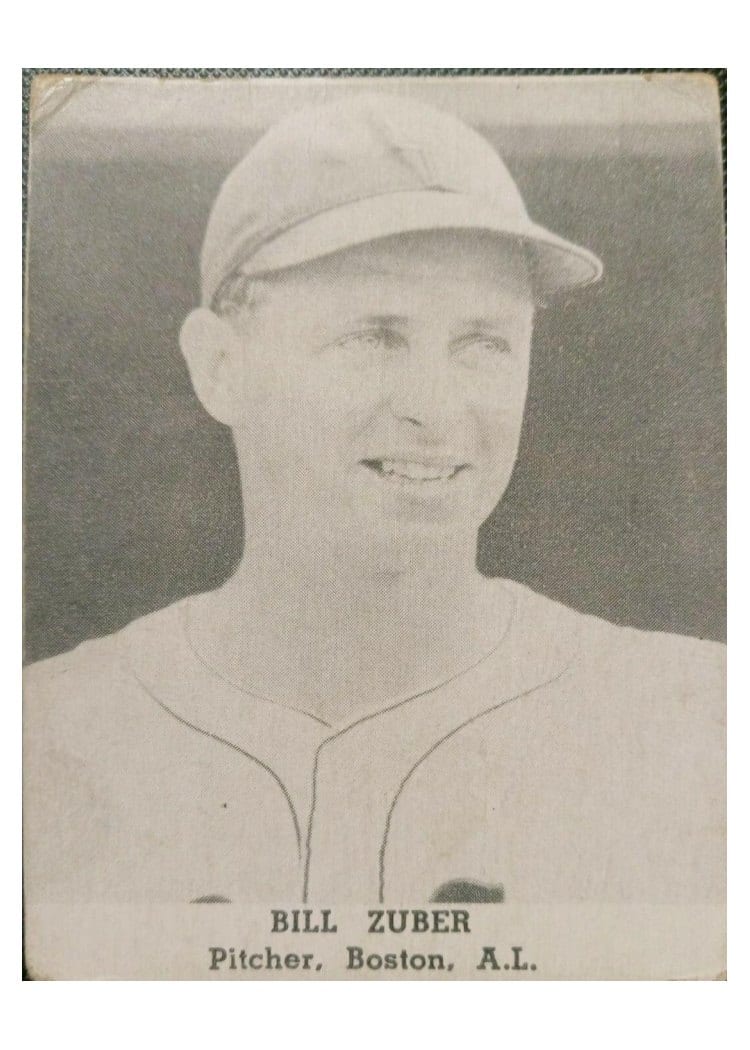 1947 Tip Top Bread Bill Zuber card