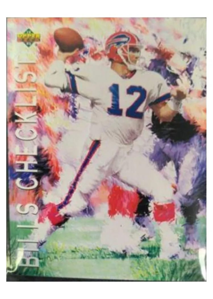 1993 Upper Deck Bills Checklist #65 card