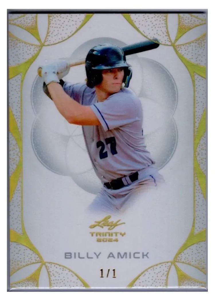 2024 Leaf Trinity Baseball Base Set Billy Amick #16 card