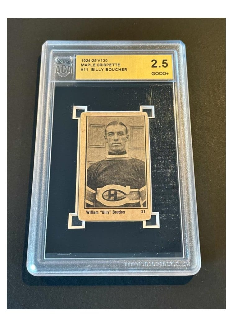 1924 V130 Maple Crispette Billy Boucher #11 card