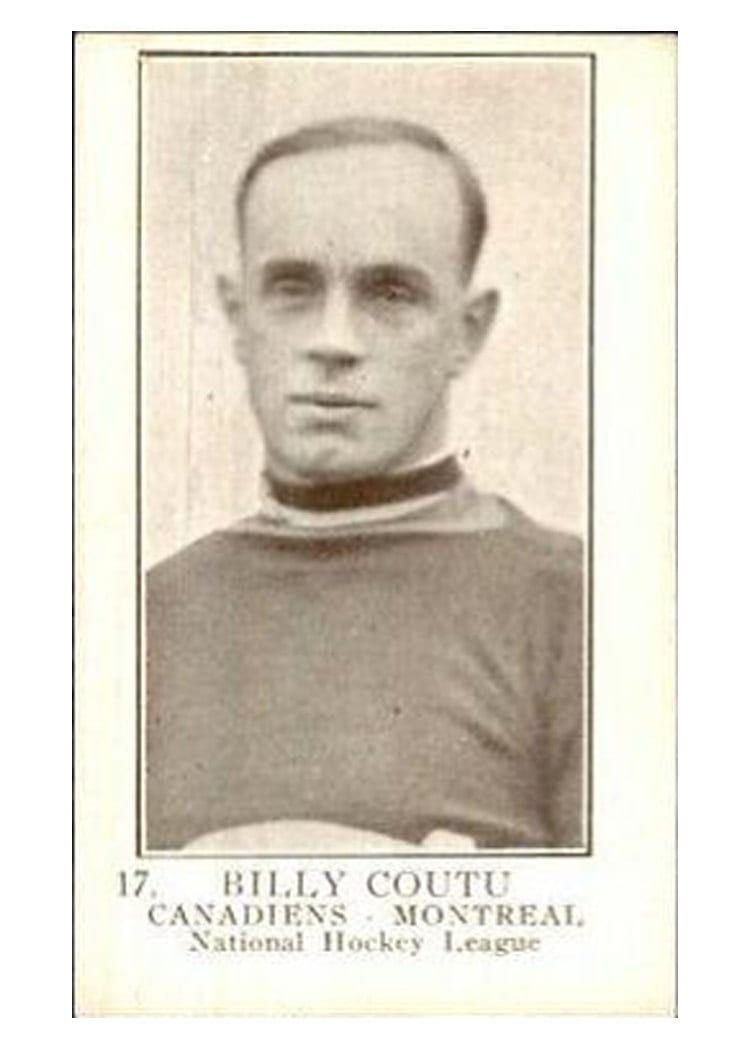 1923 V145-1 Paterson Billy Coutu #17 card