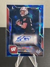 2025 Bowman University Chrome Sapphire Chrome Prospect Autographs Billy Edwards Jr. #BCA-BE card